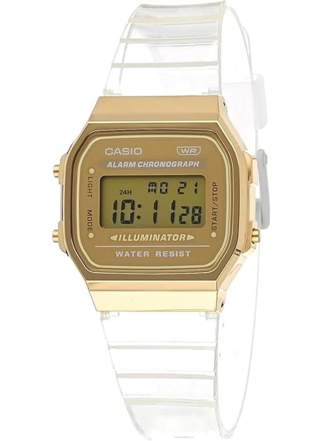 Casio Vintage Digital Unisex Metal Watch A168XESG-9ADF, bracelet - Image 1