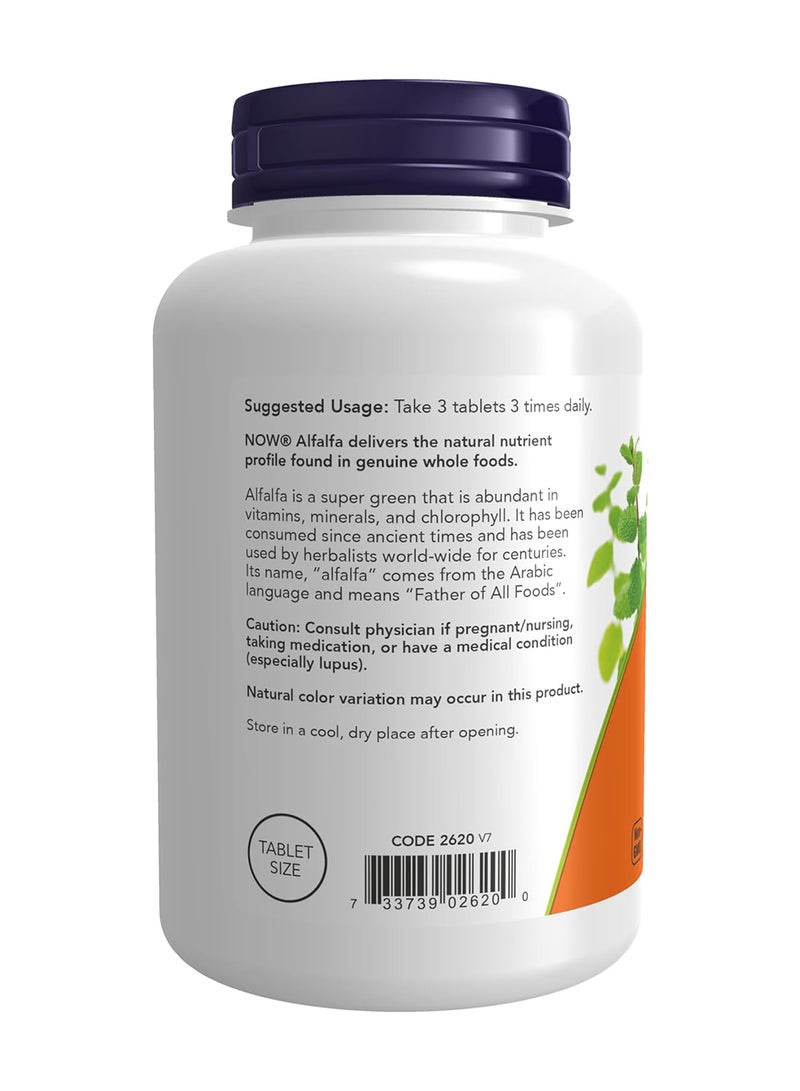 now Foods Alfalfa (650 Mg, 250 Tablets) - Image 3