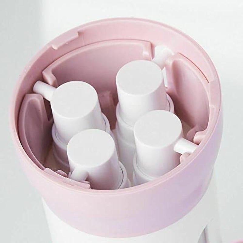 "4 in 1 Travel Bottle Set: Cosmetic & Skincare Dispenser, Liquid & Leak-Proof" - These multifunctional bottles combine travel, beauty and convenience, perfect for shampoo, lotion and cosmetics. - Image 1