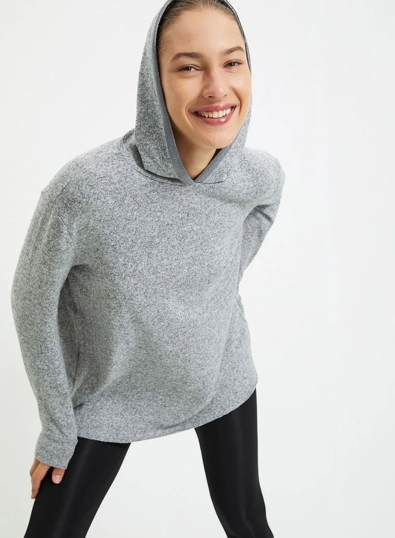 trendyol Back Cut Out Hoodie