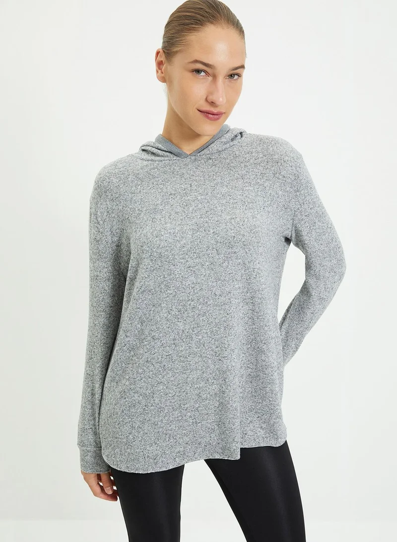 trendyol Back Cut Out Hoodie