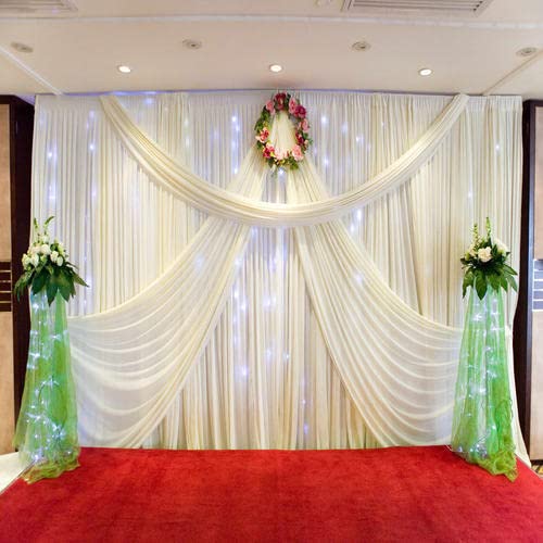 3A Featuretail Soft Lycra Fabric for Backdrop Decoration,Backdrop Curtains & Wedding Decoration, Soft & Silky Lycra Drapes Fabric (3 Mtr Length X 55 Inch, White Color), Solid - Image 3