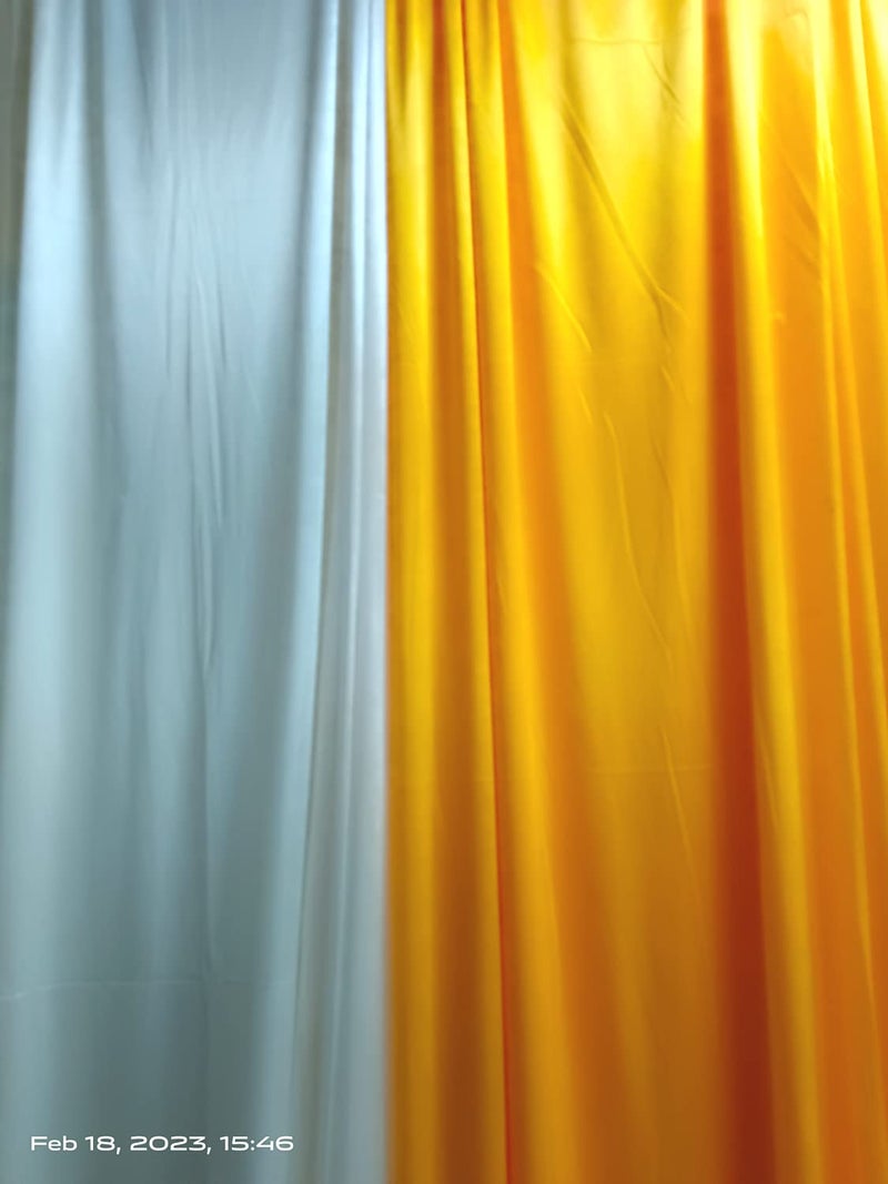 3A Featuretail Soft Lycra Fabric for Backdrop Decoration,Backdrop Curtains & Wedding Decoration, Soft & Silky Lycra Drapes Fabric (3 Mtr Length X 55 Inch, White Color), Solid - Image 5