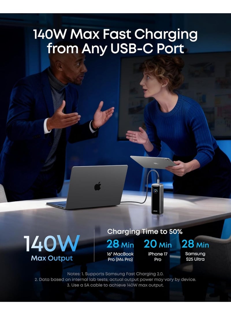 Anker Prime Power Bank, 20,100mAh 3-Port Portable Charger with 220W Output, Two-Way Charging, Flight-Approved, App Control, For MacBook, iPhone 17/16/15 Series, and More, Charging Base Not Included - Image 5