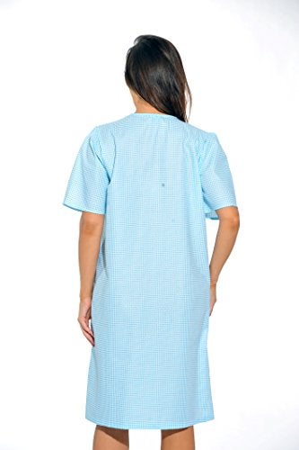Dreamcrest 8511-Royal-M Short Sleeve Duster/Housecoat/Women Sleepwear - Image 3