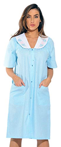 Dreamcrest 8511-Royal-M Short Sleeve Duster/Housecoat/Women Sleepwear - Image 5