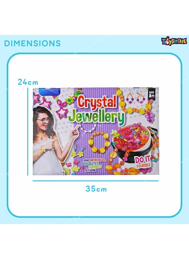 Toyshine Toyshine Crystal Acrylic Jewellery Making Do it Yourself kit -14 Colors Vibrant Craft Beads Set for Bracelets , Necklaces & Earrings making Fun DIY Activity Toy Kit Cum Indoor Game for Boys and Girls 8+  - Image 5
