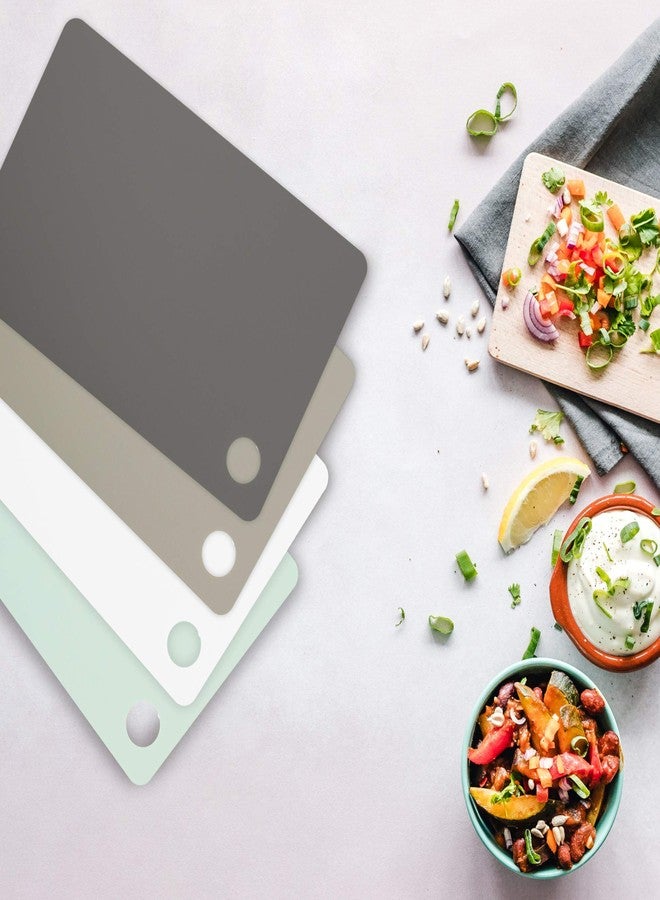 Tovolo Small Flexible Cutting Board Mats For Slicing, Cutting, Chopping & Food Meal Prep, Set of 4, Assorted (61-33597) - Image 3