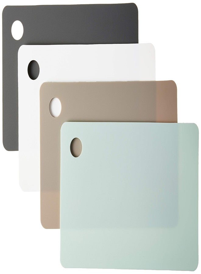 Tovolo Small Flexible Cutting Board Mats For Slicing, Cutting, Chopping & Food Meal Prep, Set of 4, Assorted (61-33597) - Image 5
