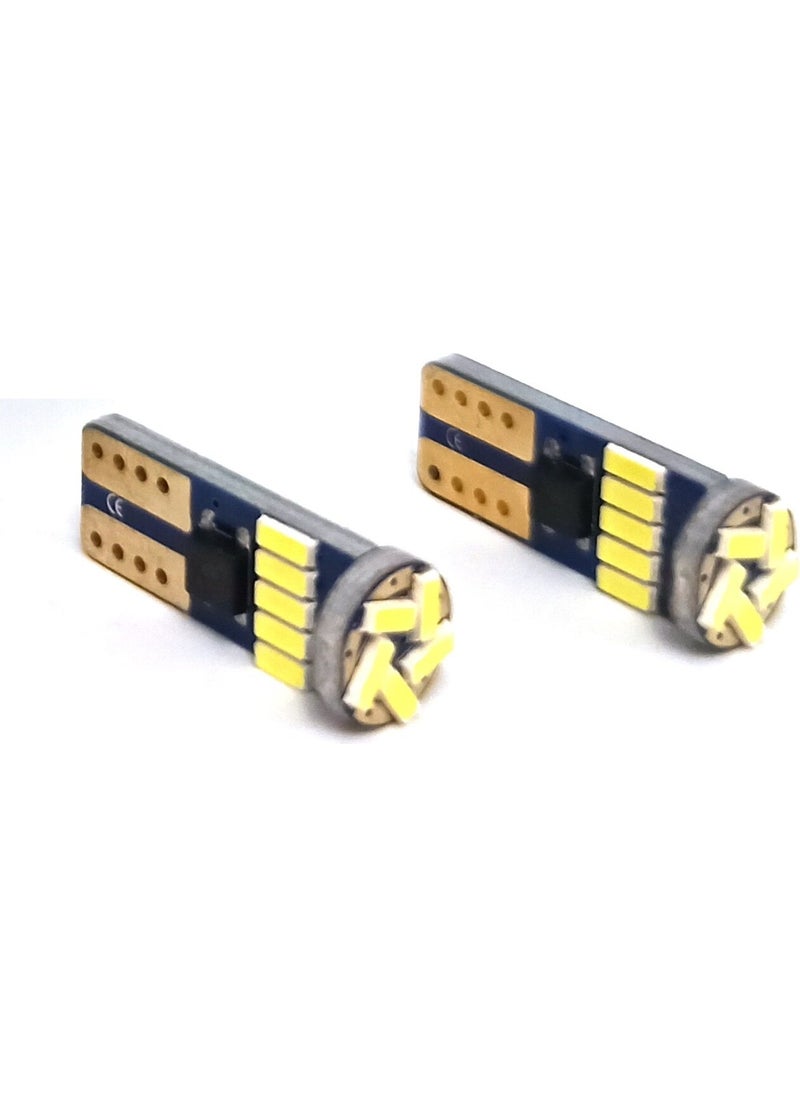 Femex Dacia Duster LED License Plate Light Bulb Set Bright White  - Image 3