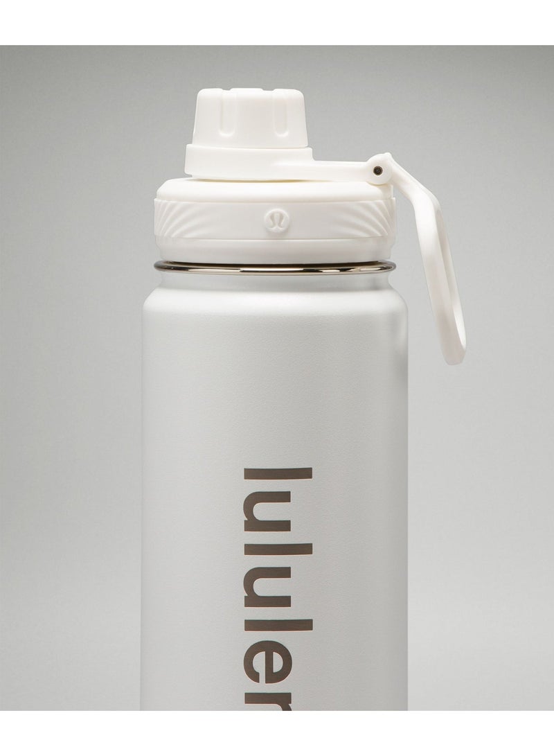 lululemonStainless steel sports vacuum insulated water bottle, suitable for holding water, iced tea, hot tea, etc., with a capacity of 710 milliliters. - Image 2