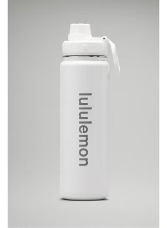 lululemonStainless steel sports vacuum insulated water bottle, suitable for holding water, iced tea, hot tea, etc., with a capacity of 710 milliliters. - Image 1