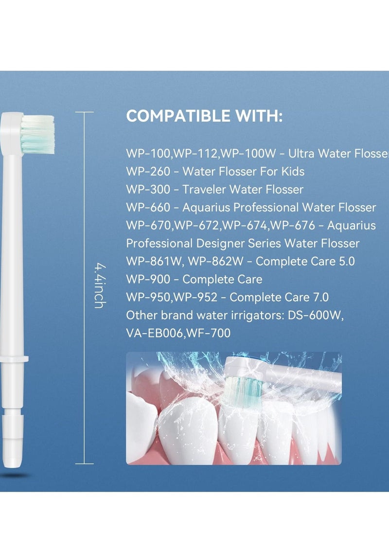 Generic - Replacement Tips for Waterpik Water Flosser Classic Jet Tips for Waterpik Replacement Parts and Other Oral Irrigators AquaFlosser 6 Tips - Image 1