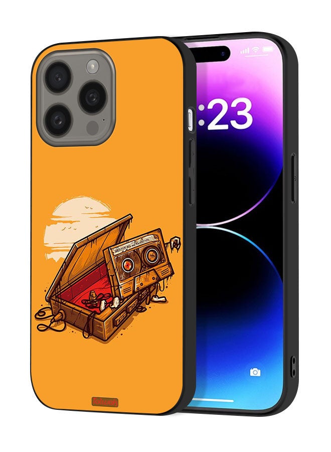 Tolwak Apple iPhone 15 Pro Max Protective Case Cover Cassette And Tape Art - Image 1