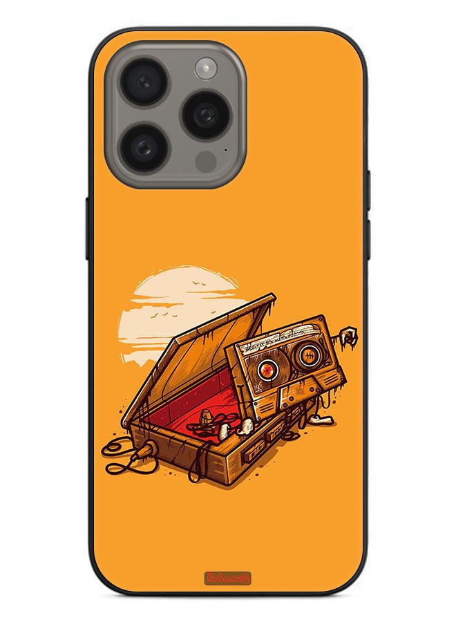 Tolwak Apple iPhone 15 Pro Max Protective Case Cover Cassette And Tape Art - Image 2