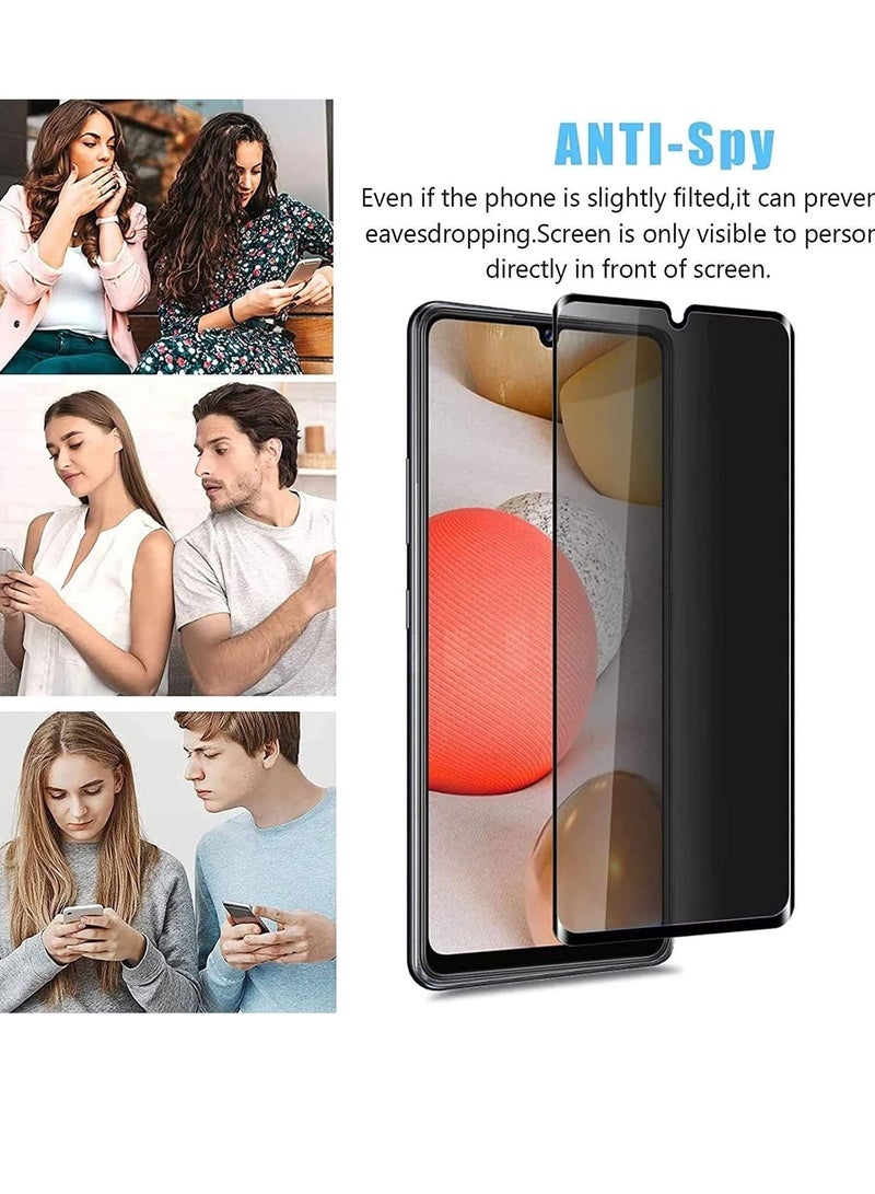 ELTRAZONE Samsung Galaxy A13 4G Privacy Glass Screen Protector Anti-Spy Tempered Glass Film 9H Hardness Scratch Resistant Bubble Free Glass Screen Protector - Image 3