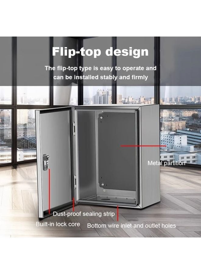 Stainless Steel Electrical Enclosure 300 Model Outdoor Indoor Industrial Box - Image 5