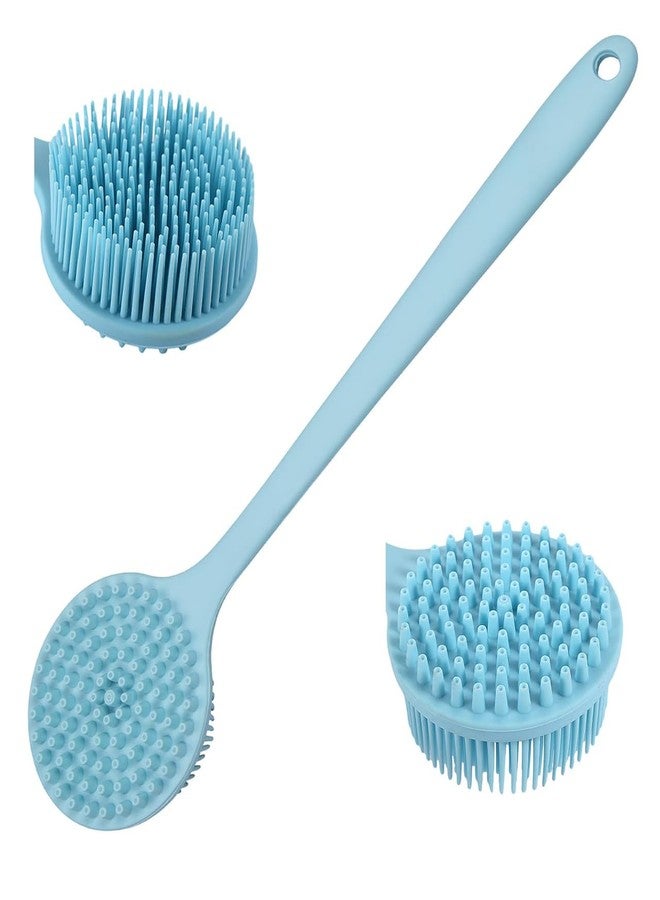 draval Back Scrubber for Shower Back Brush Long Handle for Shower Skin Exfoliating Brush Body with Soft Bristles Back Cleaning Washer for Men Women (multicolor) - Image 1