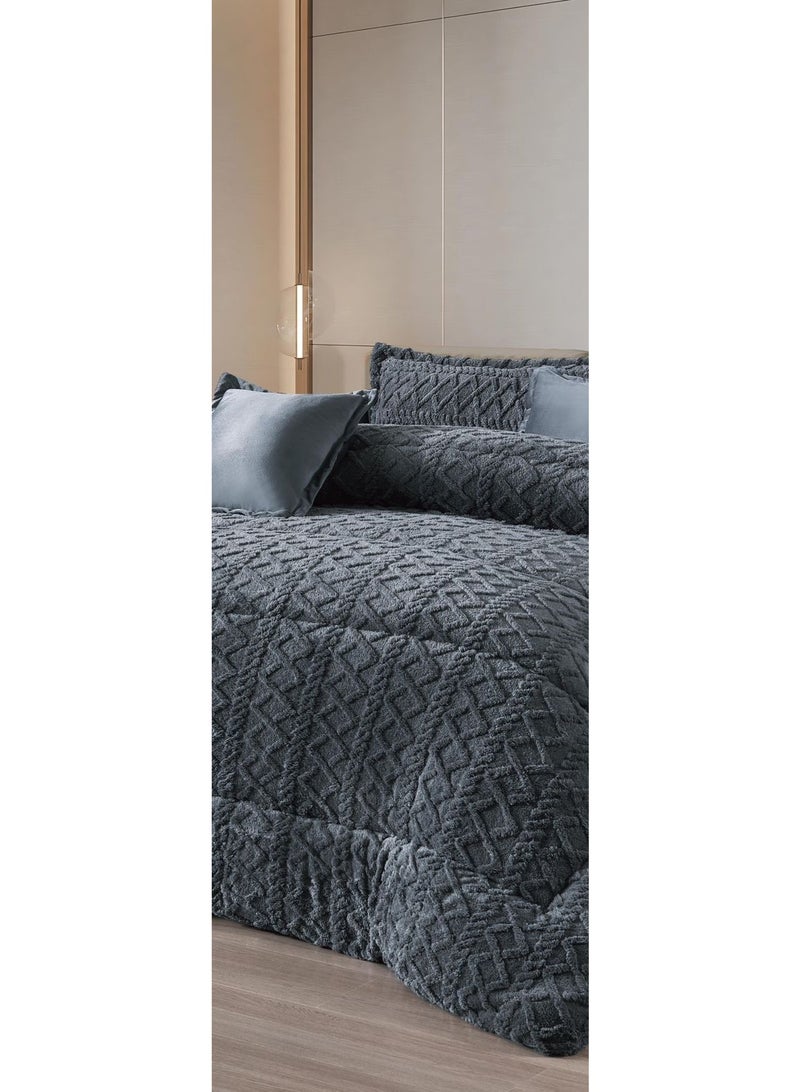 MingLi Comforter Set made of soft velvet and fur to provide warmth and comfort, size 210*170 cm - Image 2