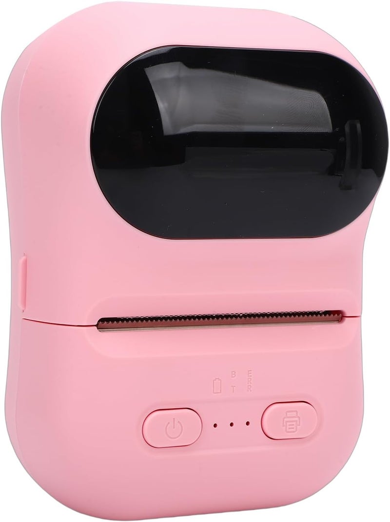 VBESTLIFE Mini Portable Thermal Printer Print Pod, Inkless Bluetooth Label Maker Machine for DIY Crafts, Journaling, Office & Home Use (Pink) - Image 1