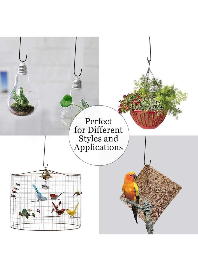 EFFICACY Efficacy S Shape Extra Large 2667cm 105 inch 3 Pack Powder Coated Steel Hook Hanging in Kitchen Garden Pots and Pans Indoor Outdoor Uses Assorted Color Length 105 inch Diameter 5 mm  - Image 5