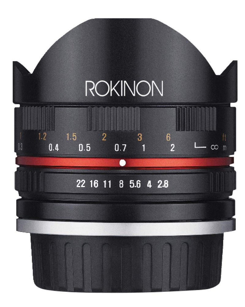 Rokinon 8mm F2.8 UMC Fisheye II (Black) Lens for Fuji X Mount Digital Cameras (RK8MBK28-FX) - Image 3