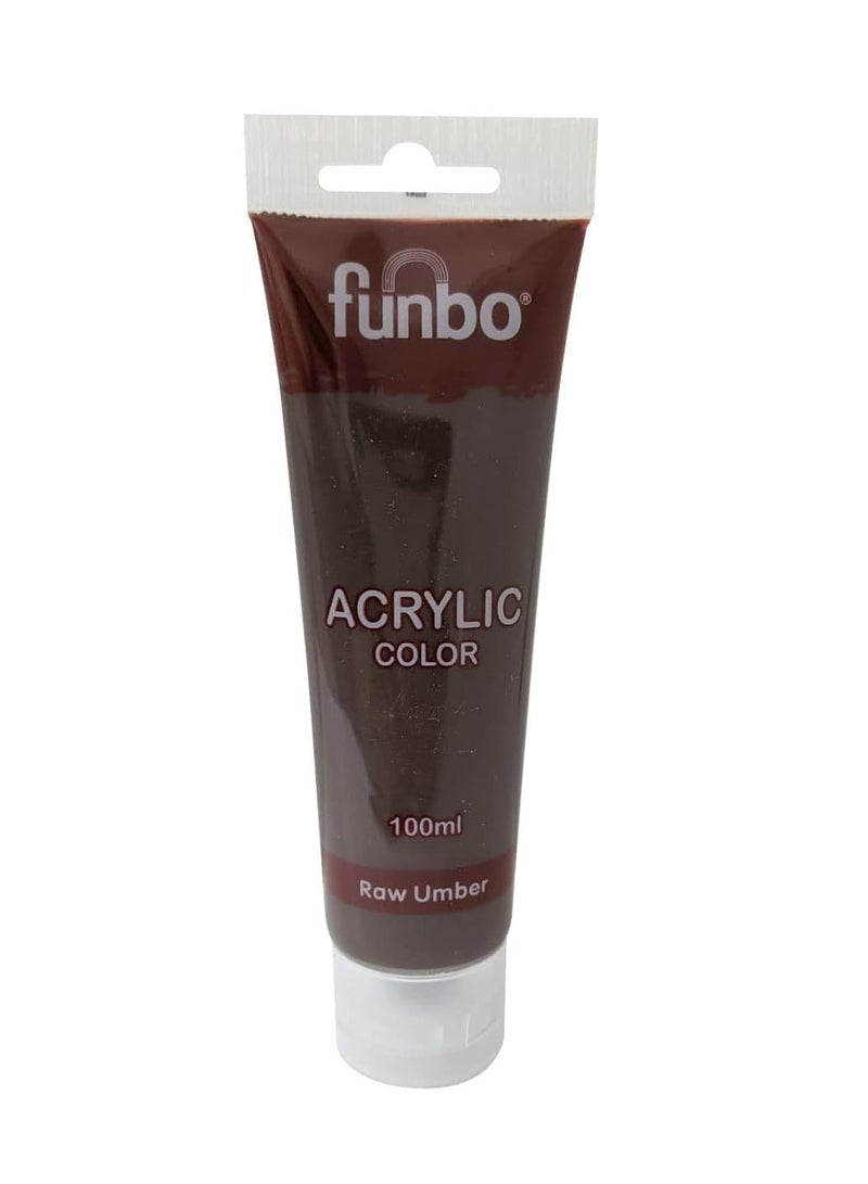 Funbo Acrylic Colour Tube 100ml Raw Umber