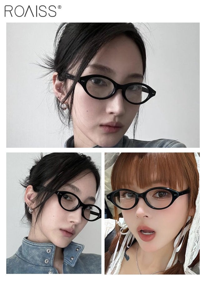 Blue Light Blocking Glasses Blue Light Filter Computer Reading Gaming TV Phones Oval Eyeglasses Fashion Anti Eyestrain Headache Eyewear for Men Women Black 49mm - pzsku/Z6C485268133F5592CB90Z/45/_/1727256486/7af023fd-a53a-46ad-8202-febbb7349b02