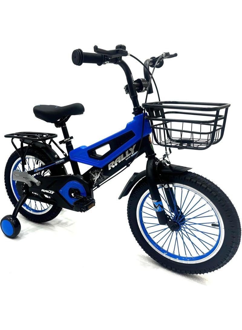 RALLY BICYCLE RALLY Kids Bicycle 16 Inch RL-16-1400 | Training Wheels | Basket | Chain Cover | Bell | Cargo Rack | Age 4–7 Years - Image 4