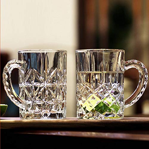 SYANKA Italian Premium Glass Beer Mugs - Set of 3, Transparent, 400ml - Image 3