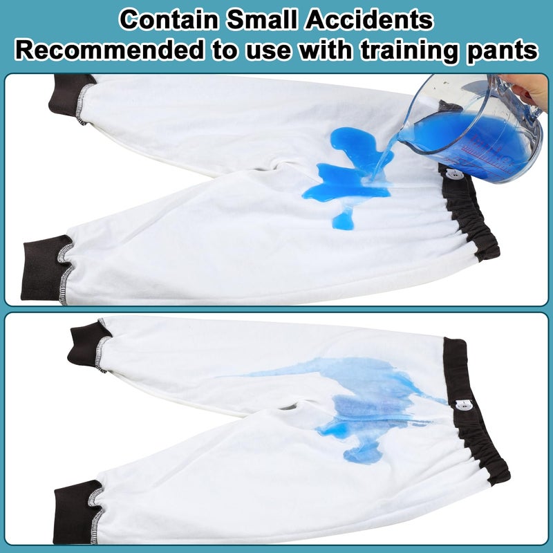 MooMoo Baby سروال حفاضات مو مو بيبي المقاومة للتسرب لتدريب الأطفال على استخدام المرحاض 2 عبوة سروال تدريب على المرحاض ليلًا للأولاد والبنات - Image 2