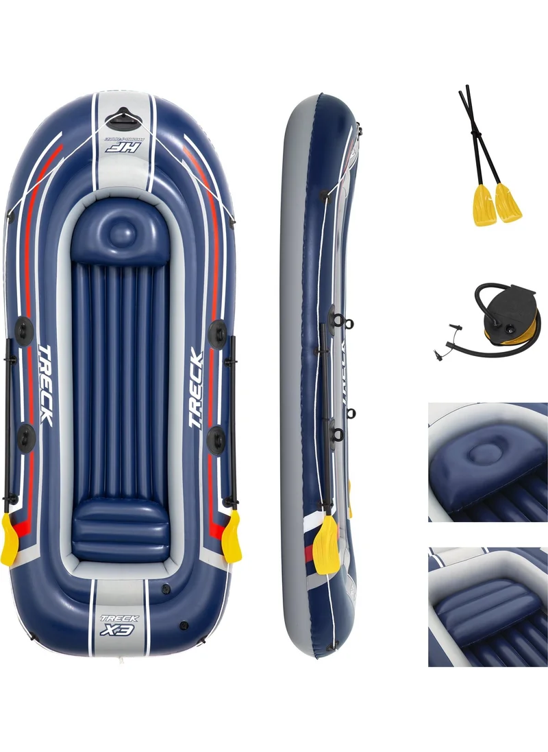 INTEX Bestway Hydro Force 3-Person Boat Set 61110
