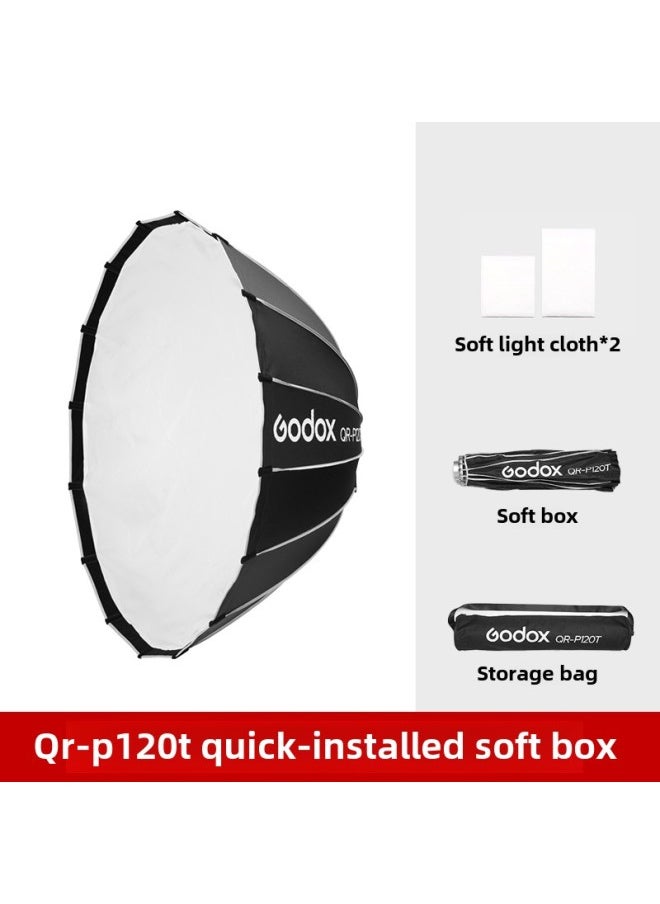 Generic - GodoxBW60*90 70*100 80*120cm Soft Box Double Layer Soft Light Cloth Fabric Baorong Bayonet Shadow-Body Color:(Quick Release) QR-P120T Quick Release SofT Box - Image 1