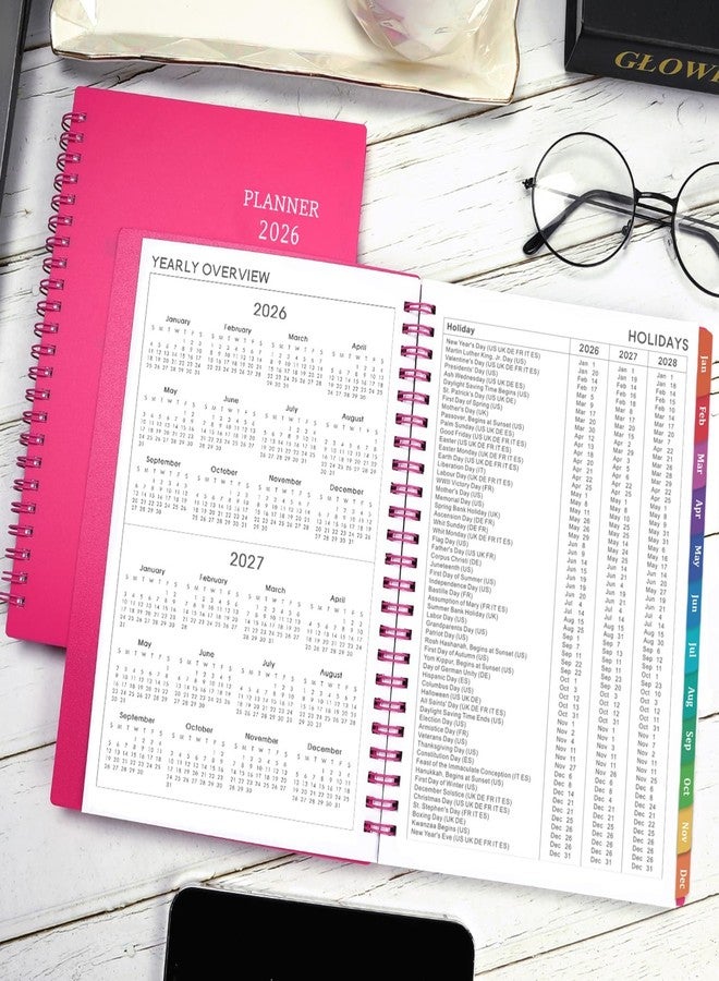 BooQool 2026 Planner - Planner 2026, 2026 Planner Weekly and Monthly with Tabs, Jan 2026 - Dec 2026, 6.25" × 8.3", Strong Twin-Wire Binding - Image 5