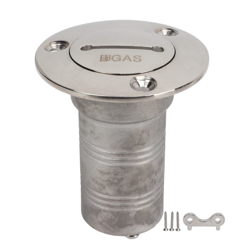 316 Stainless Steel Marine Boat Deck Filler 1 5 Inch Right Angle with Key and Chain - Image 2