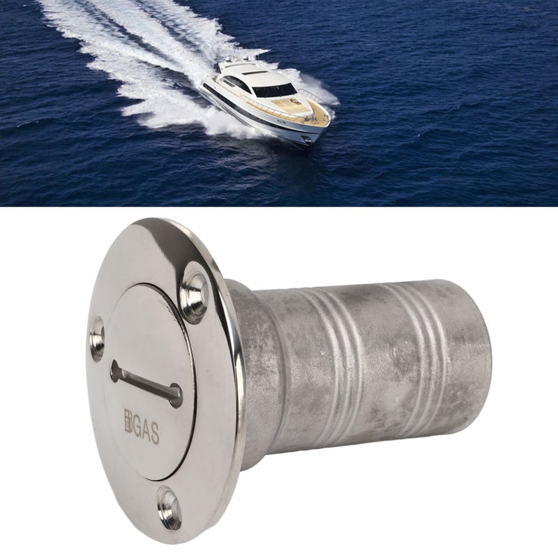 316 Stainless Steel Marine Boat Deck Filler 1 5 Inch Right Angle with Key and Chain - Image 4