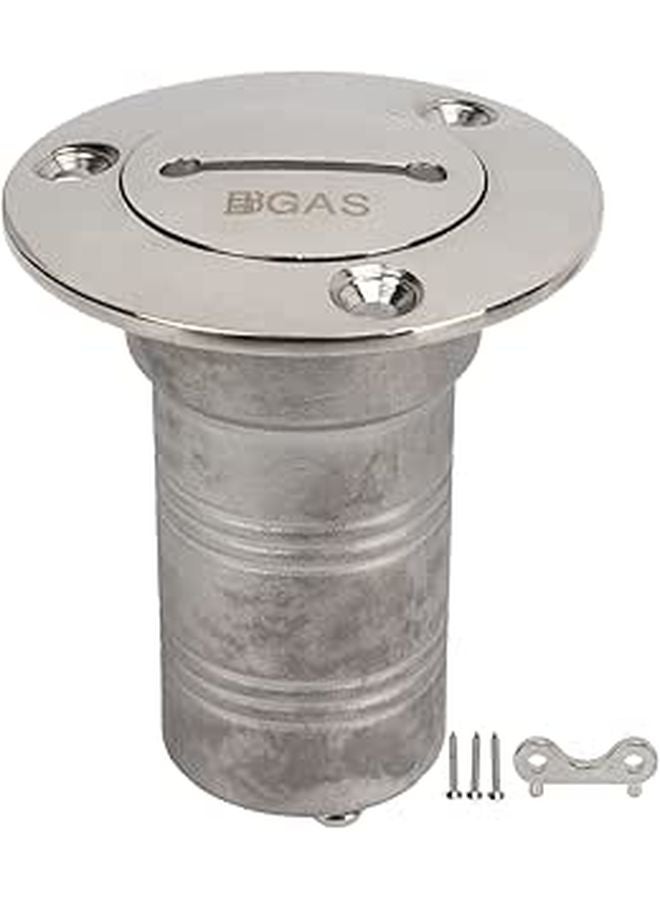 316 Stainless Steel Marine Boat Deck Filler 1 5 Inch Right Angle with Key and Chain - Image 1