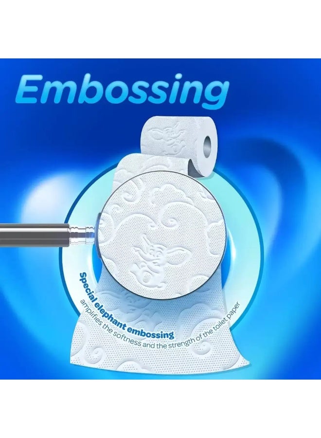 Selpak Super Soft And Fluffy 3 Ply Toilet Paper Roll Flushable and Septic Safe- 4 Rolls - Image 2