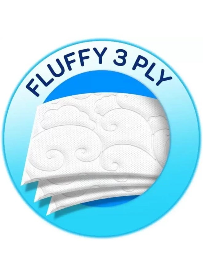 Selpak Super Soft And Fluffy 3 Ply Toilet Paper Roll Flushable and Septic Safe- 4 Rolls - Image 3