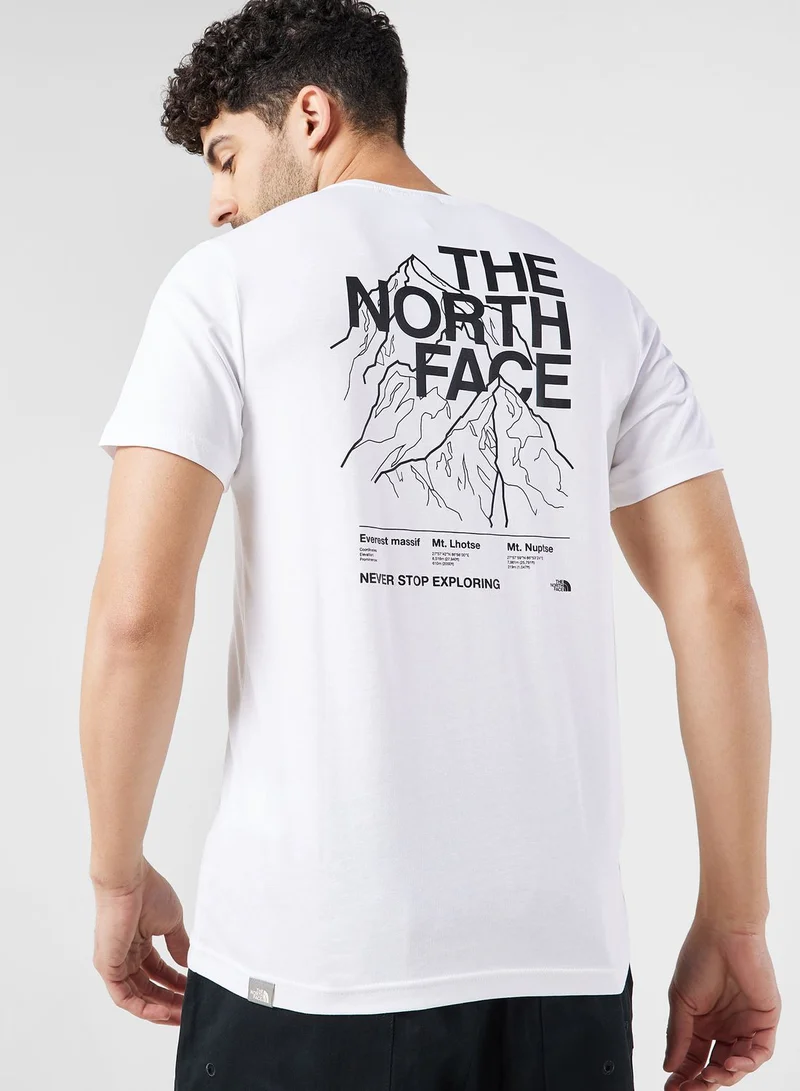 northface Mountain Outline T-Shirt