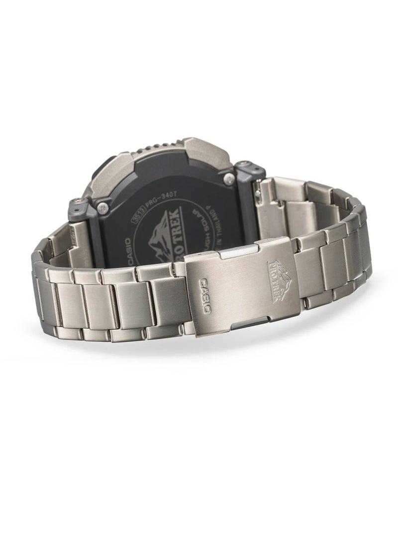 CASIO ساعة برو تريك الرقمية بسوار تيتانيوم للرجال PRG-340T-7DR - Image 5