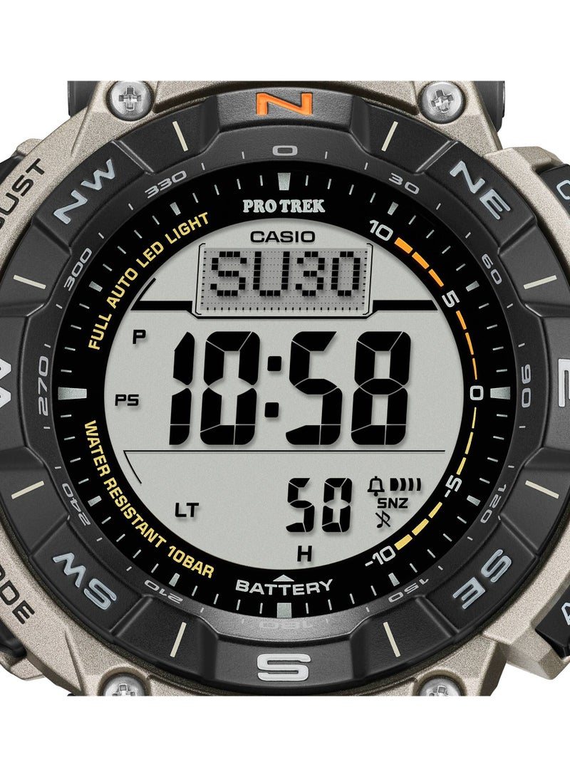 CASIO ساعة برو تريك الرقمية بسوار تيتانيوم للرجال PRG-340T-7DR - Image 3