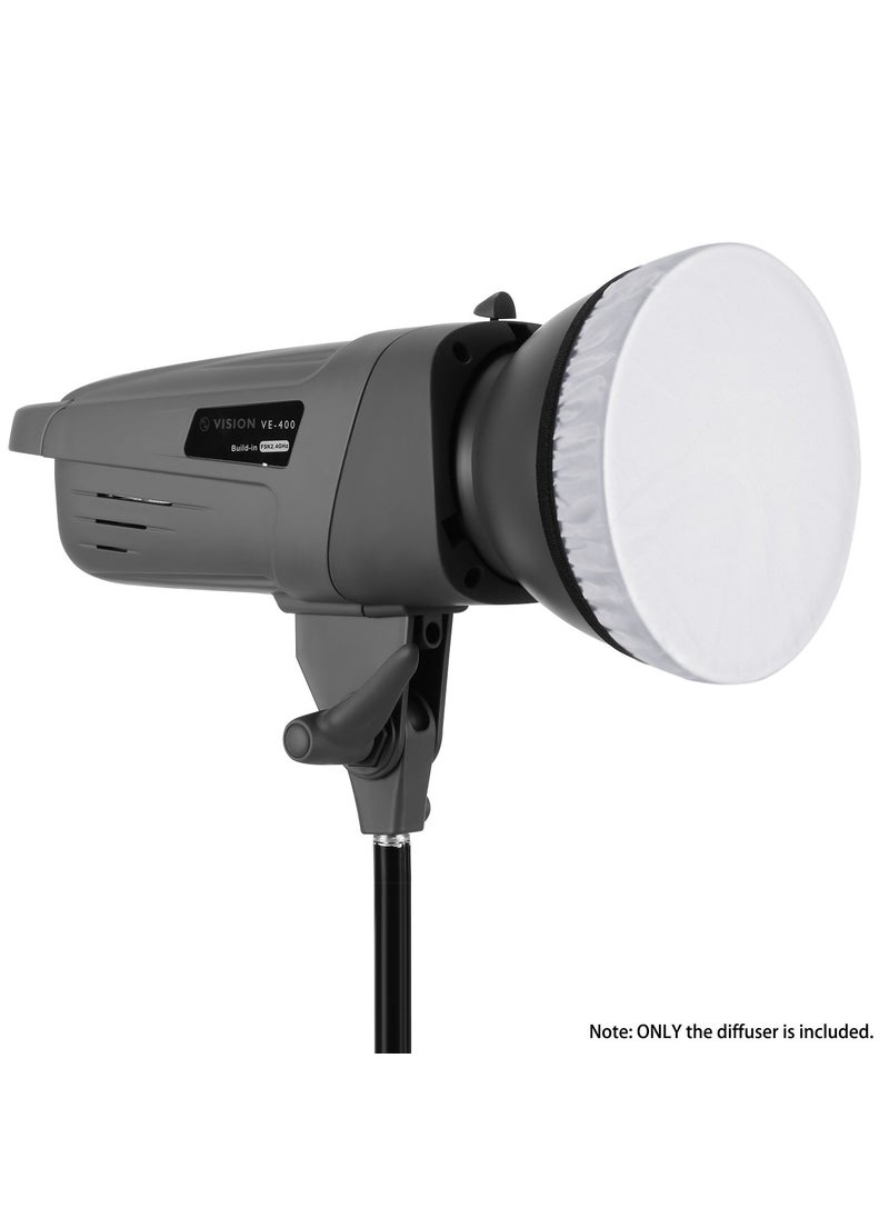 Neewer Neewer 2-Pack 7 inches/180mm Soft White Diffuser Sock, Softens The Light Output, Perfect for Studio Strobe Reflector, Portrait, Product Photography and Video Shooting  - Image 4