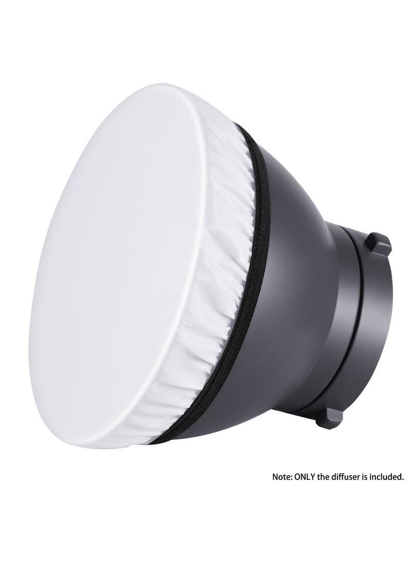 Neewer 2-Pack 7 inches/180mm Soft White Diffuser Sock, Softens The Light Output, Perfect for Studio Strobe Reflector, Portrait, Product Photography and Video Shooting