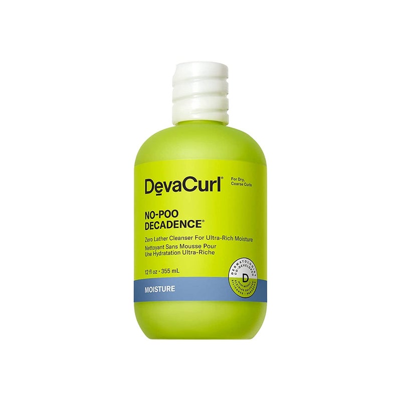 DevaCurl No-Poo Decadence Non-Lathering Cleanser for Ultra-Rich Moisture, Green Oasis, 12 fl. oz - Image 1