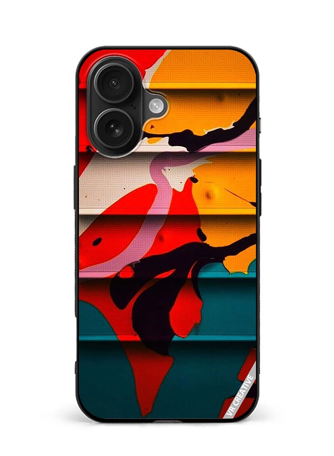 VR CREATIVE Protective Case Cover For Apple iPhone 16 Street Paint Design Multicolour