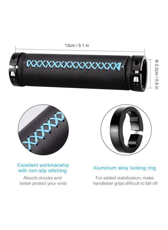 NIBEMINENT - Pack Of 4 Bicycle Handlebar Grips With End Caps 13x2.2cm - Image 1