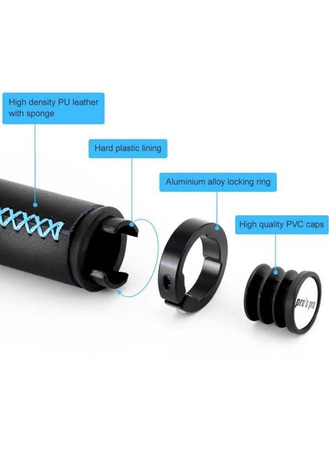 NIBEMINENT - Pack Of 4 Bicycle Handlebar Grips With End Caps 13x2.2cm - Image 1