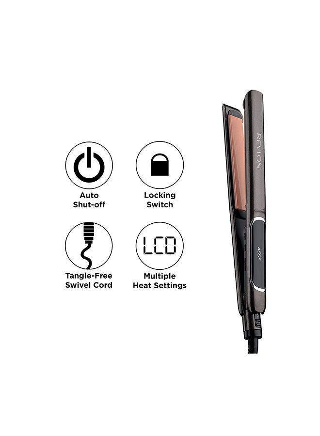 Revlon Salon Straight Copper Smooth Styler Black 125mm - Image 3