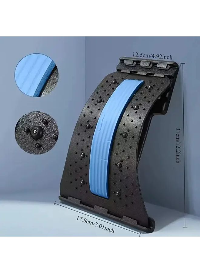 Blue Waist Posture Corrector with Bump Massage Ergonomic Design for Back Pain Relief Lightweight Portable - Image 3